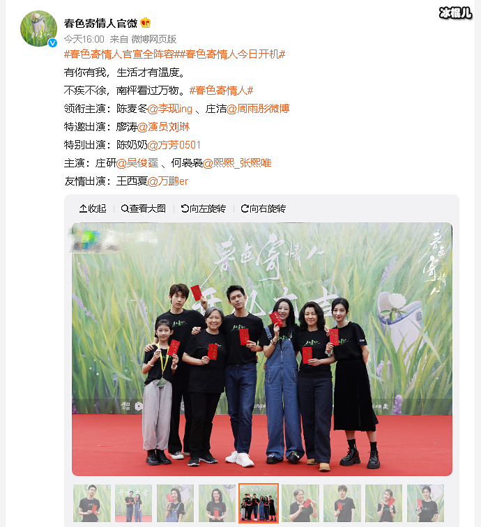 春色寄情人官宣全阵容